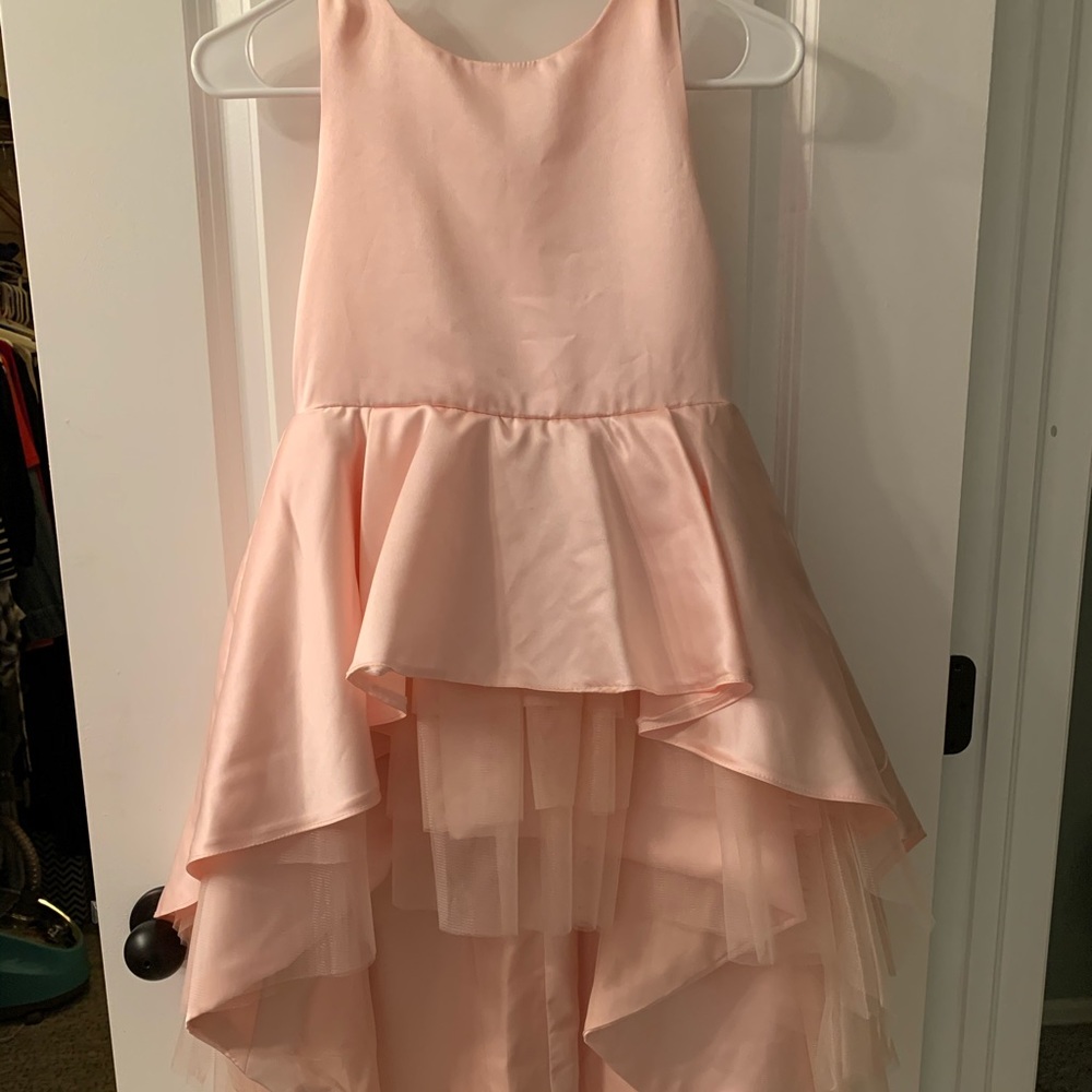 Girls pink high low JJs house dress age 8